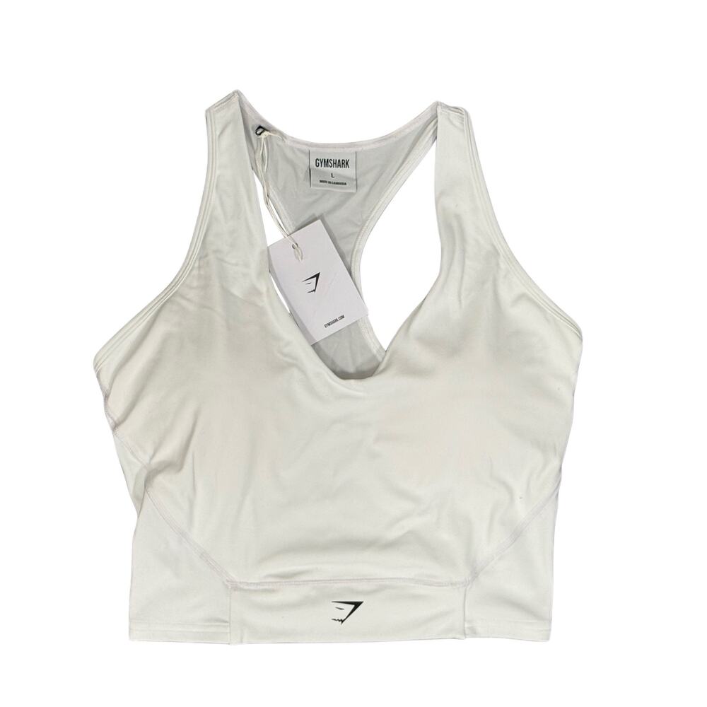 Gymshark white sports bra NEW in size large